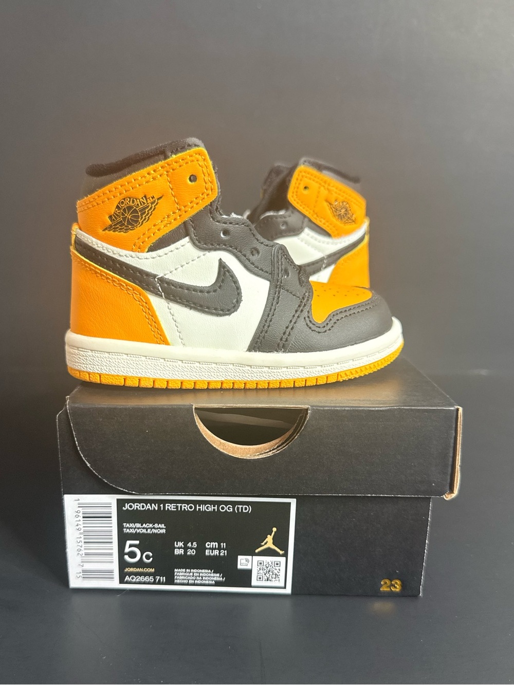 Nike Air Jordan 1 Retro High OG Taxi TD 5C NEW w/ Box AQ2665-711